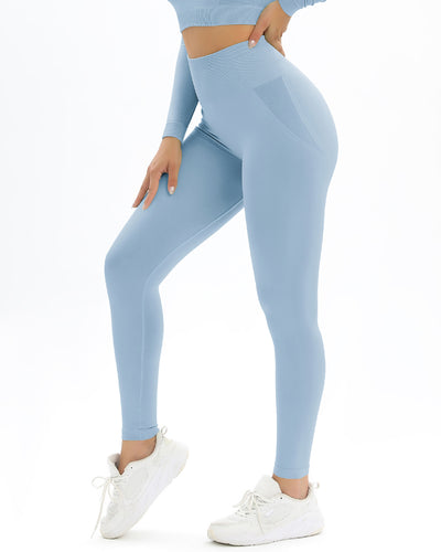 Addison Seamless Leggings - Hellblau