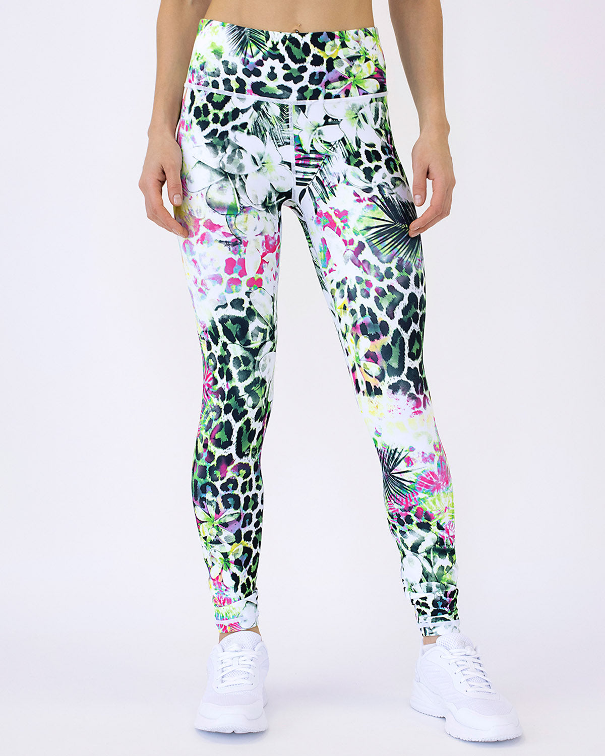 Daintree florale Leopardenleggings