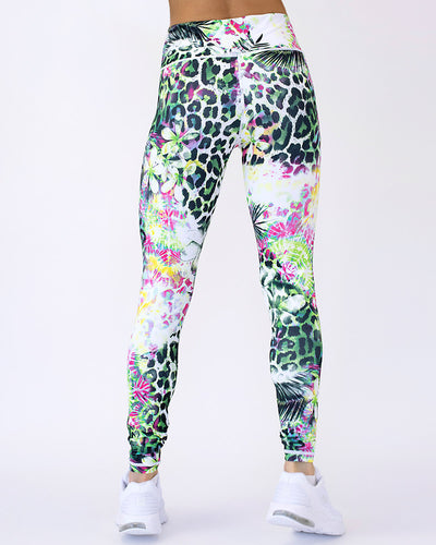 Daintree florale Leopardenleggings