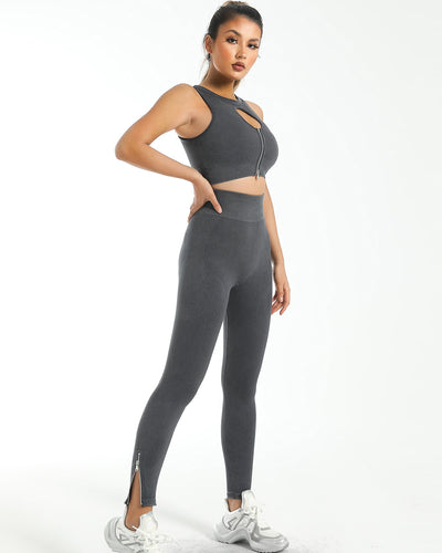 Isabella Seamless Leggings - Grau