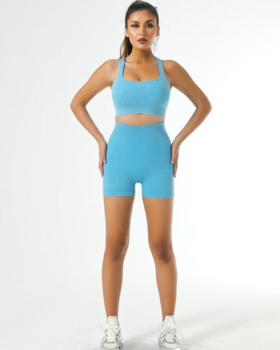 Isabella Seamless Shorts - Blau