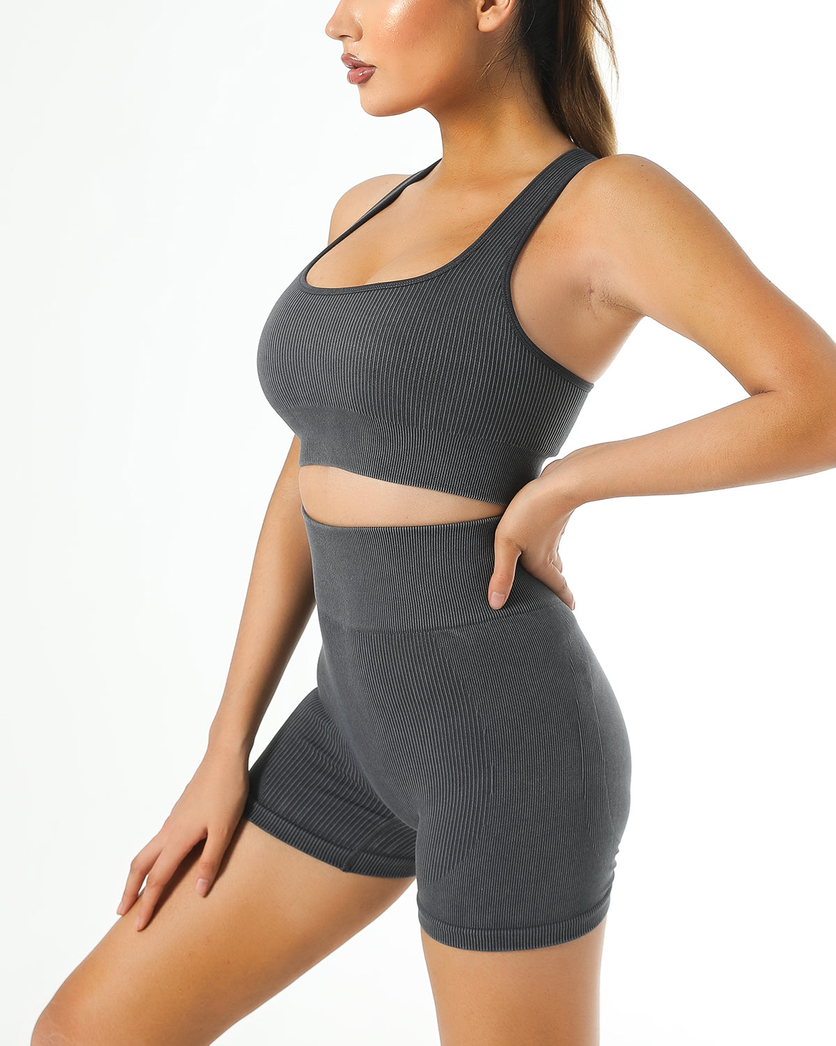 Isabella Seamless Shorts - Grau