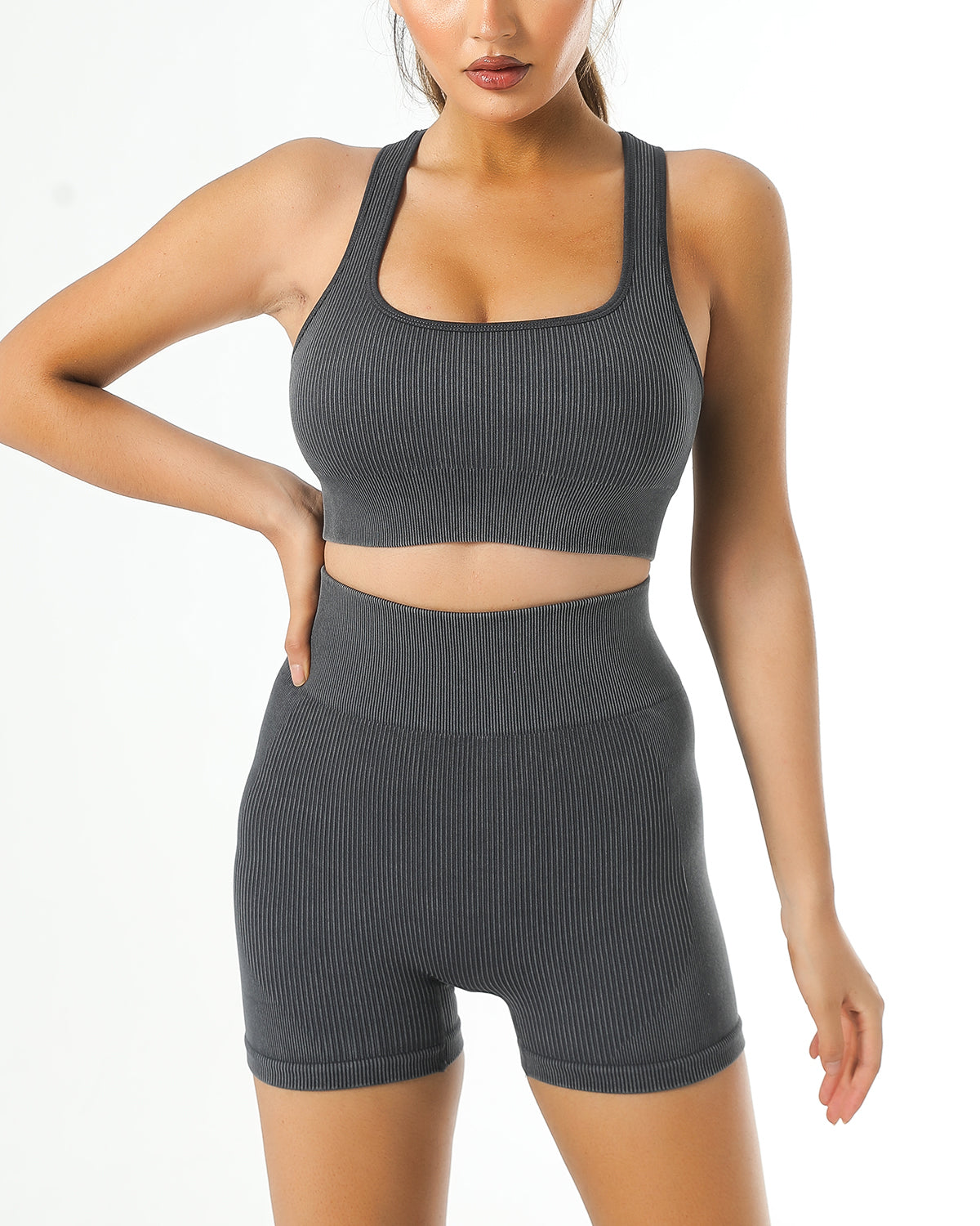 Isabella Seamless Shorts - Grau