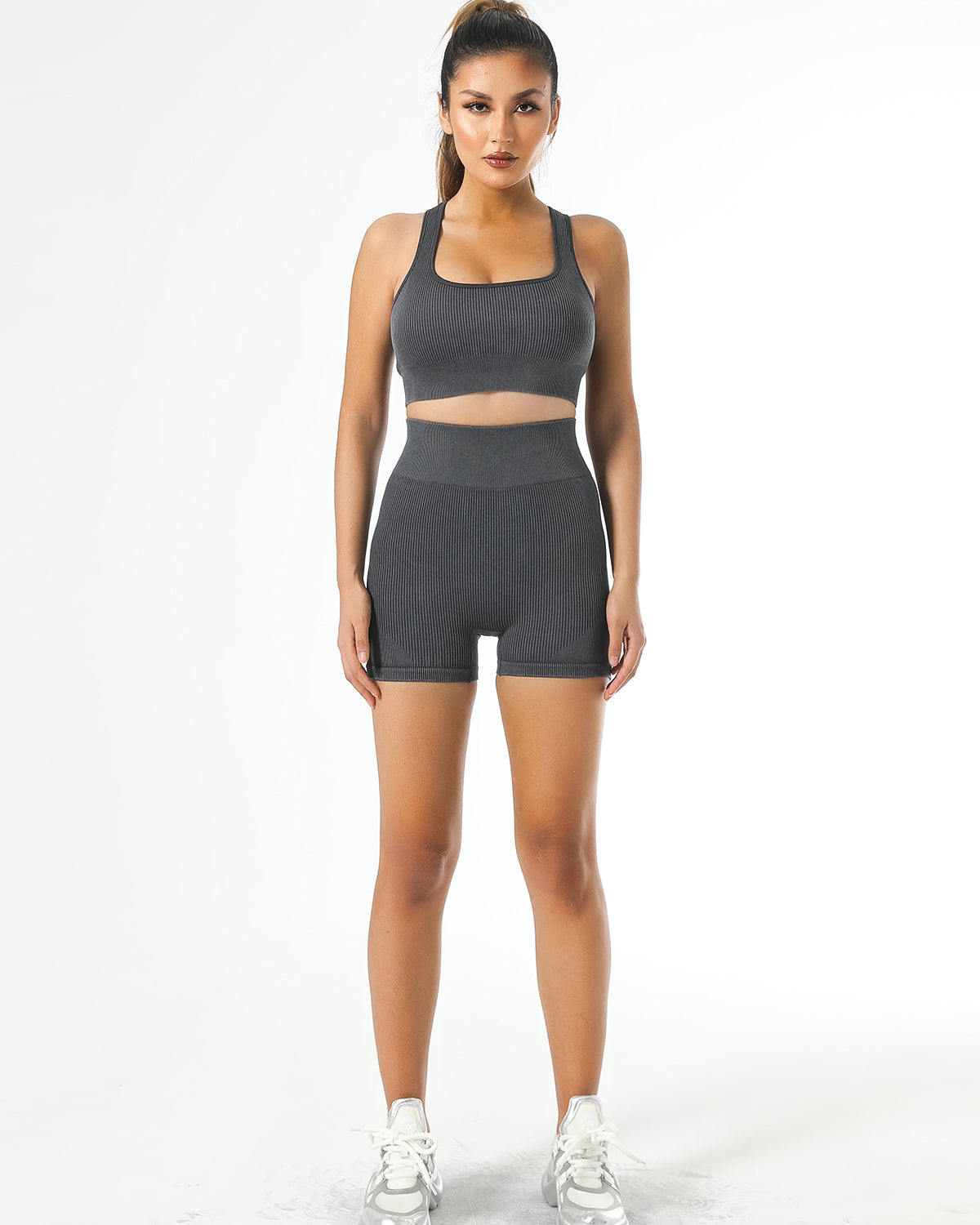 Isabella Seamless Shorts - Grau