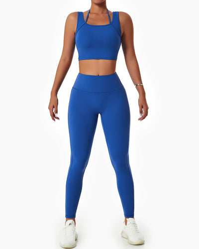 Leah Seamless Leggings - Blau