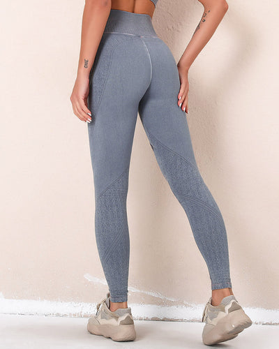 Sofia Leggings mit Aussparungen - Grau