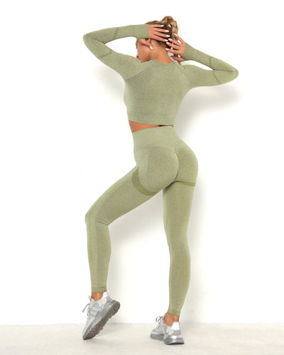 Amplify Scrunch Seamless Long Sleeve - Hellgrün