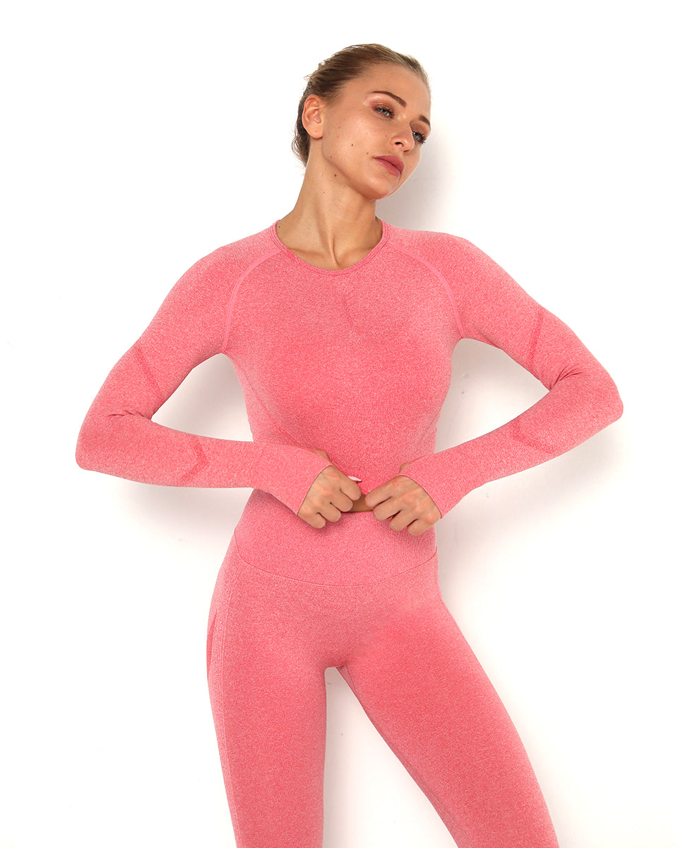 Amplify Scrunch Seamless Long Sleeve - Koralle