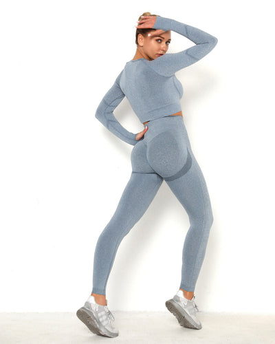 Amplify Scrunch Seamless Long Sleeve - Blau
