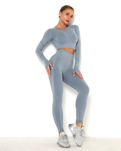 Amplify Scrunch Seamless Long Sleeve - Blau