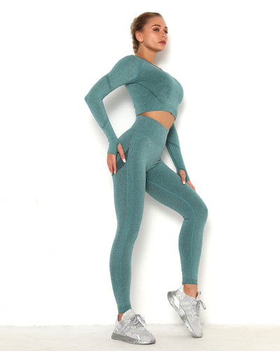 Amplify Scrunch Seamless Long Sleeve - Petrol