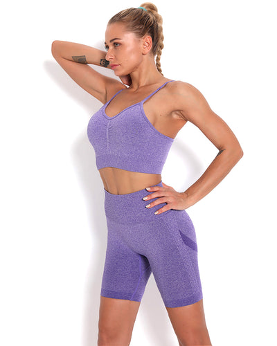 Amplify Scrunch Seamless Shorts - Lila