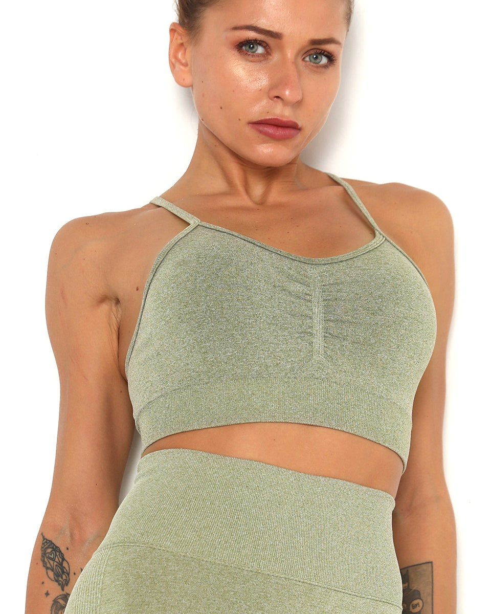 Amplify Scrunch Seamless Sport-BH - Hellgrün