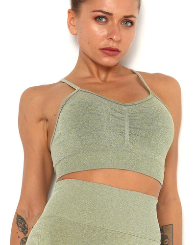 Amplify Scrunch Seamless Sport-BH - Hellgrün