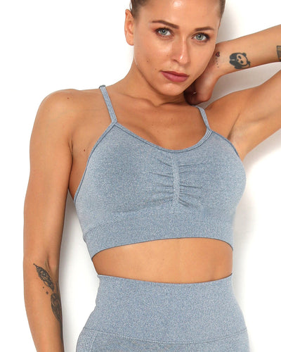 Amplify Scrunch Seamless Sport-BH - Blau