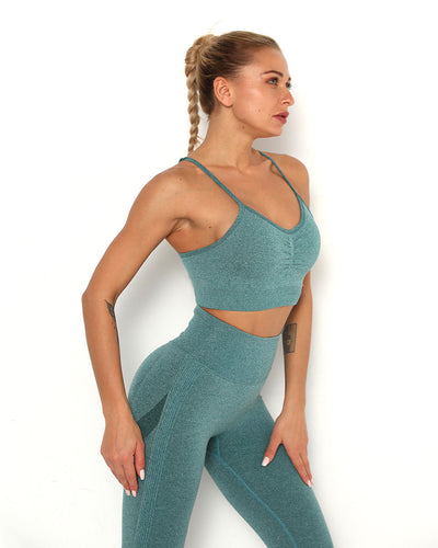Amplify Scrunch Seamless Sport-BH - Petrol