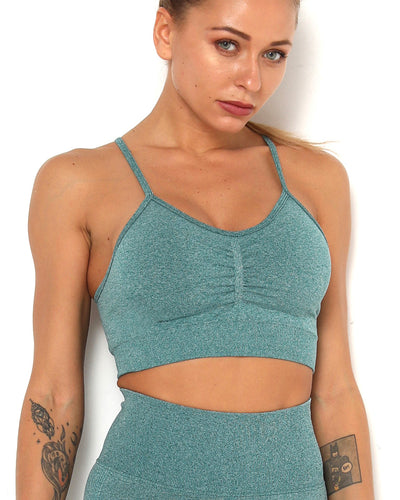 Amplify Scrunch Seamless Sport-BH - Petrol