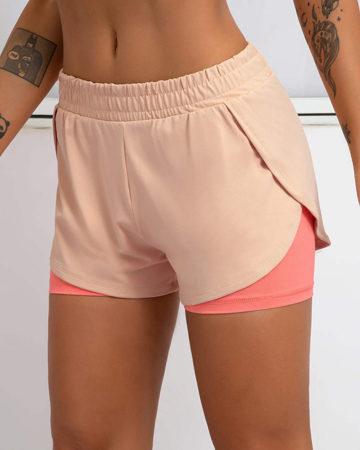 Bailey Doppellagige Shorts - Pink
