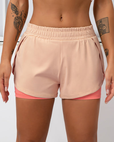Bailey Doppellagige Shorts - Pink