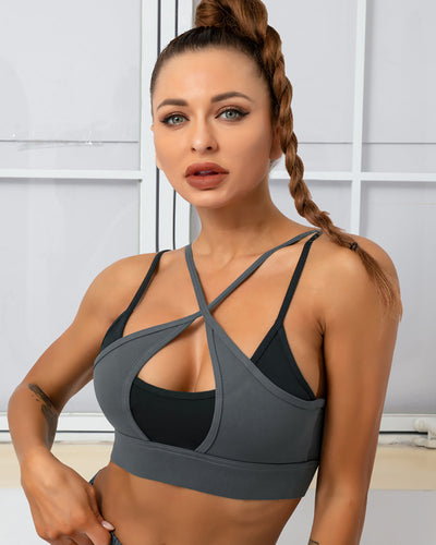 Bailey Low-Cut Sport-BH - Grau
