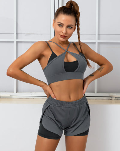 Bailey Low-Cut Sport-BH - Grau