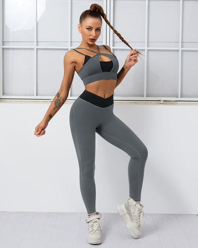 Bailey Low-Cut Sport-BH - Grau