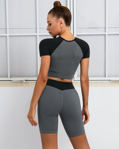 Bailey Biker-Shorts - Grau