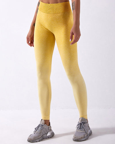 Calico Seamless Leggings Ombre - Gelb