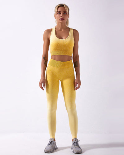 Calico Seamless Leggings Ombre - Gelb