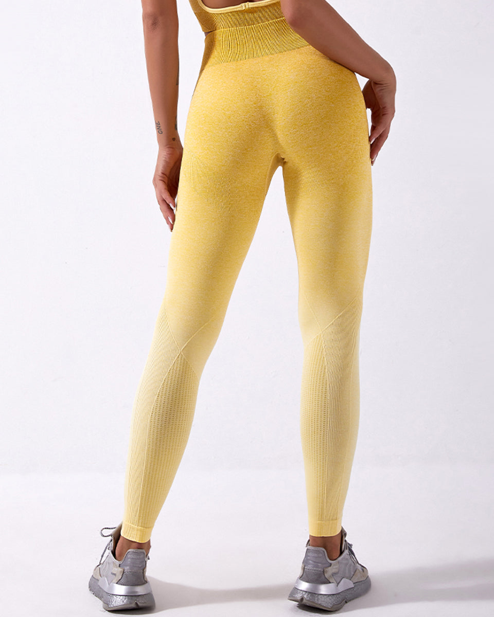 Calico Seamless Leggings Ombre - Gelb