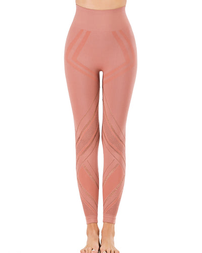 Chantele Lasercut Leggings  - Pink