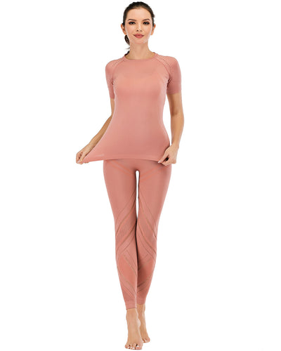 Chantele Lasercut Leggings  - Pink