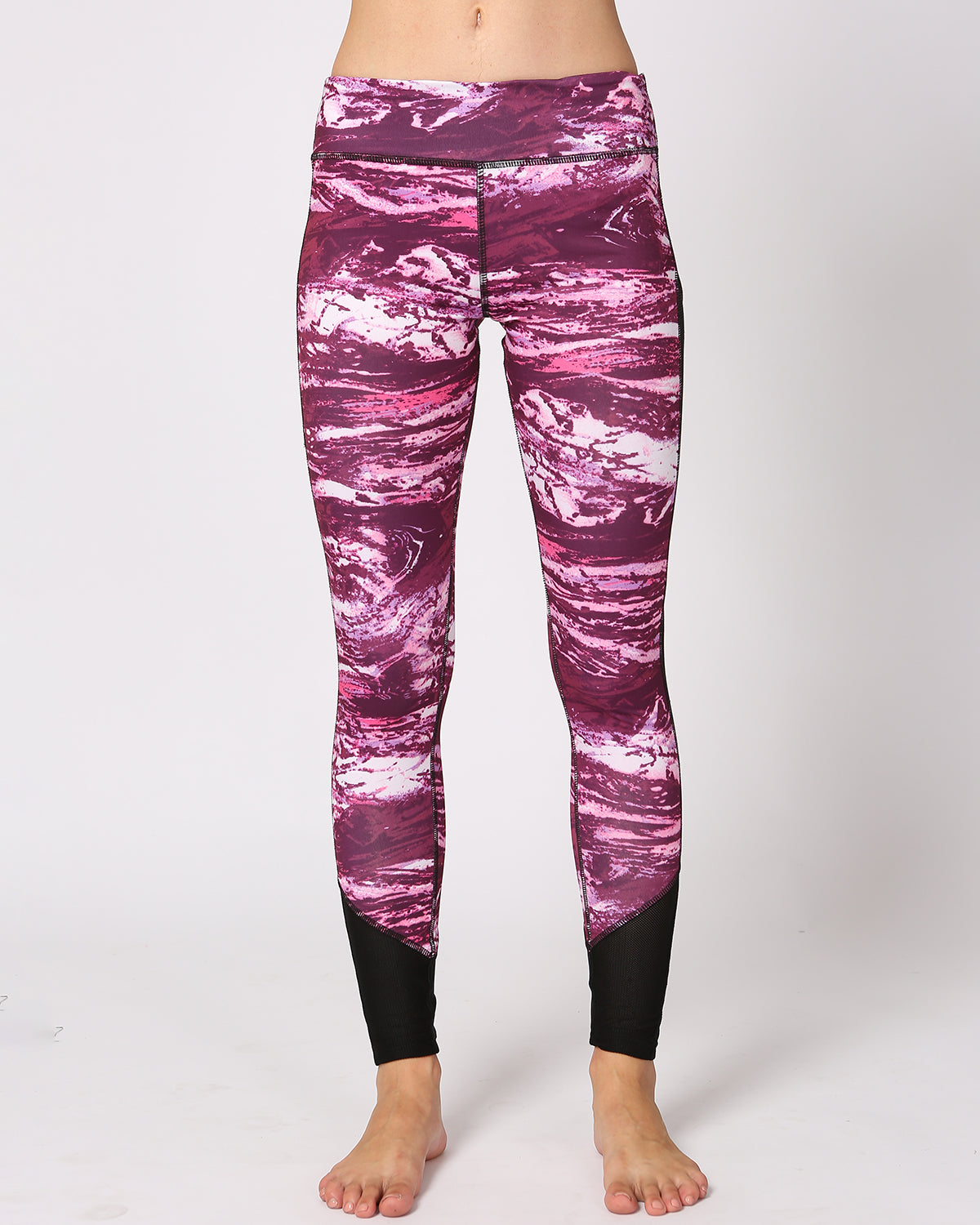 Electric Flexus Mesh Leggings - Lila