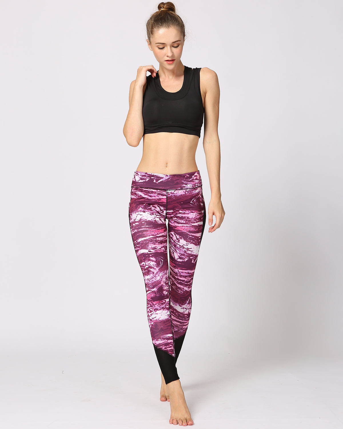 Electric Flexus Mesh Leggings - Lila