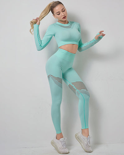 Fairen Mesh Long Sleeve - Türkis