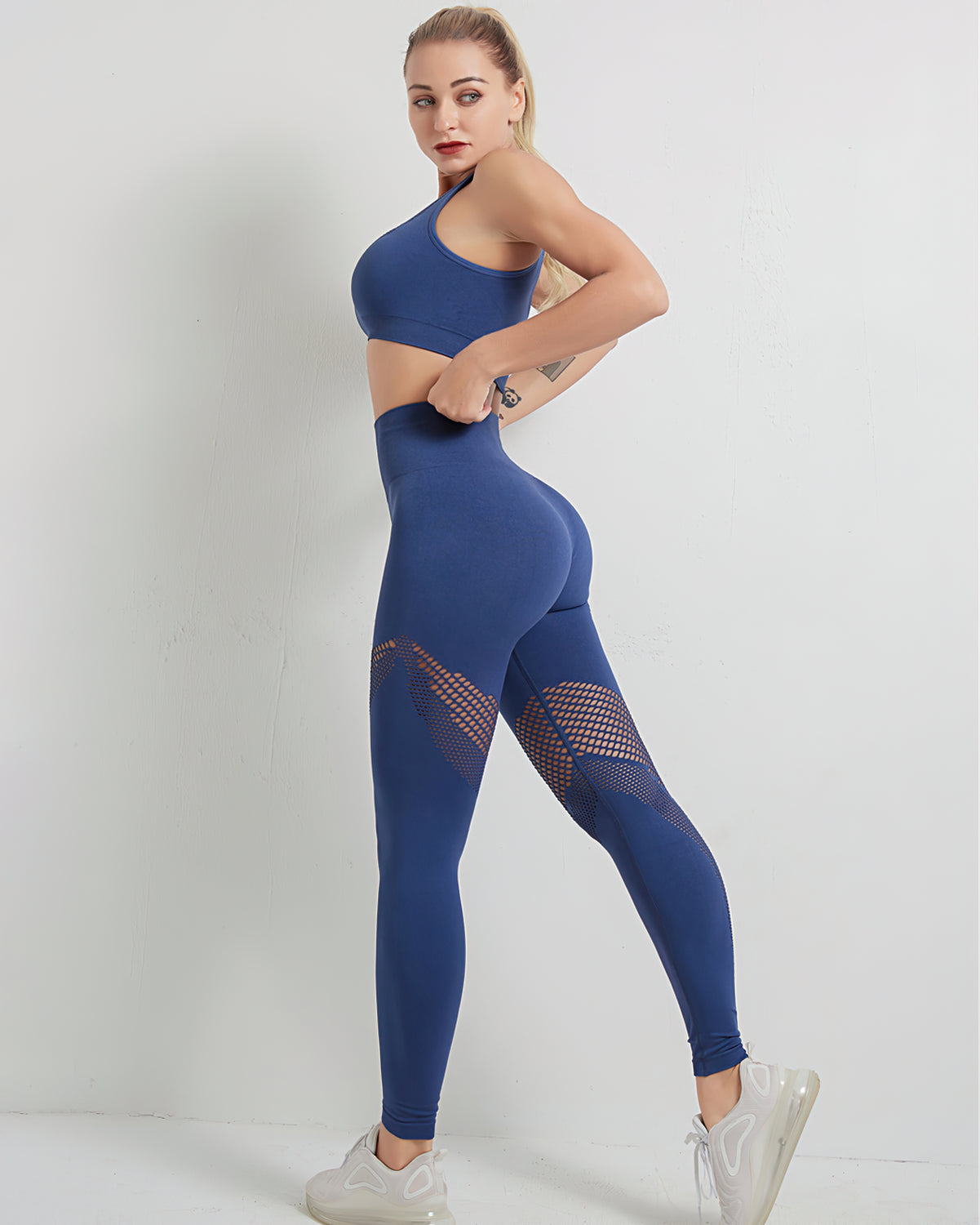 Fairen One-Shoulder Sport-BH - Blau