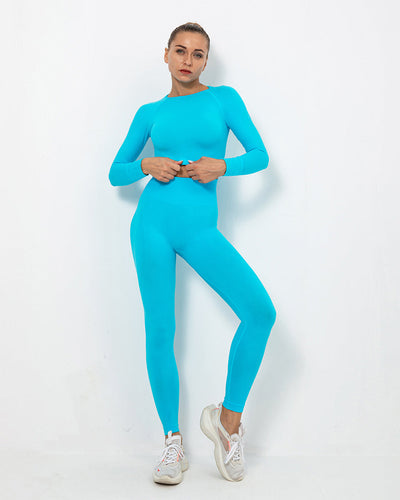 Felicity Long Sleeve - Aqua