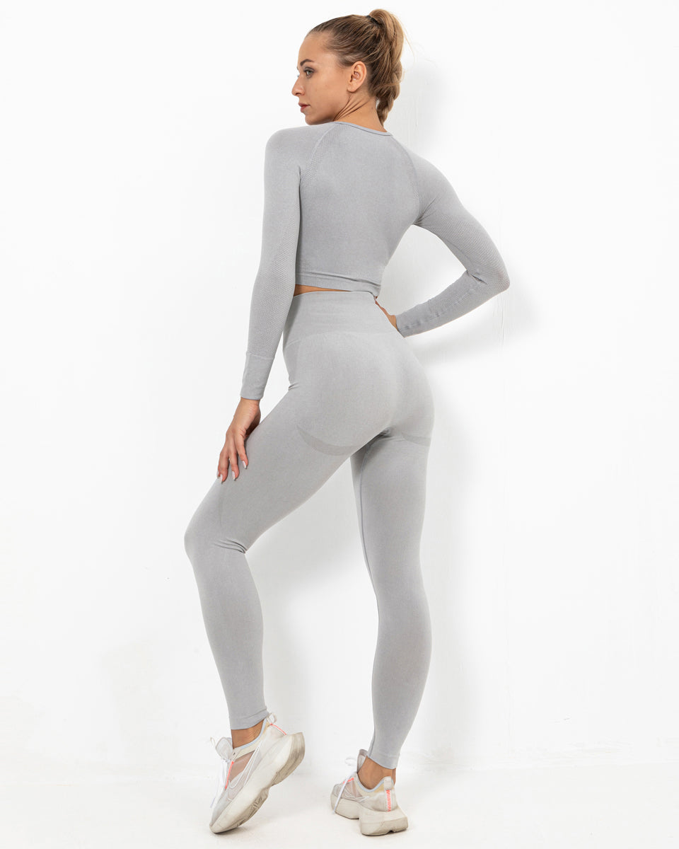Felicity Long Sleeve - Hellgrau