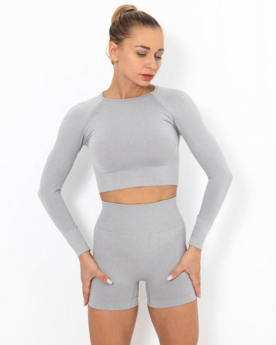 Felicity Seamless Shorts - Hellgrau