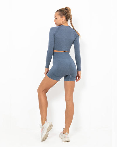 Felicity Seamless Shorts - Blaugrau