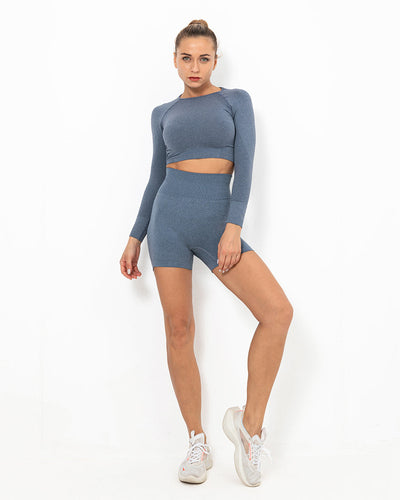 Felicity Seamless Shorts - Blaugrau