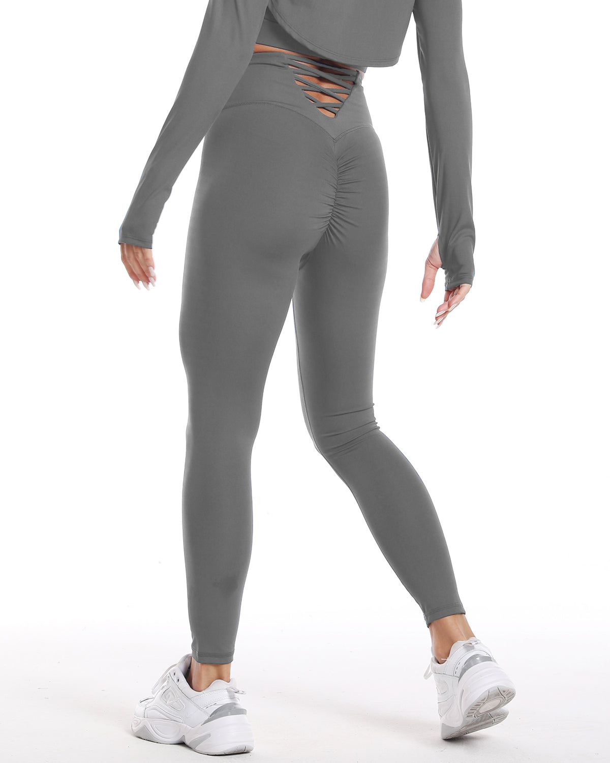 Gizus Scrunch Leggings - Grau