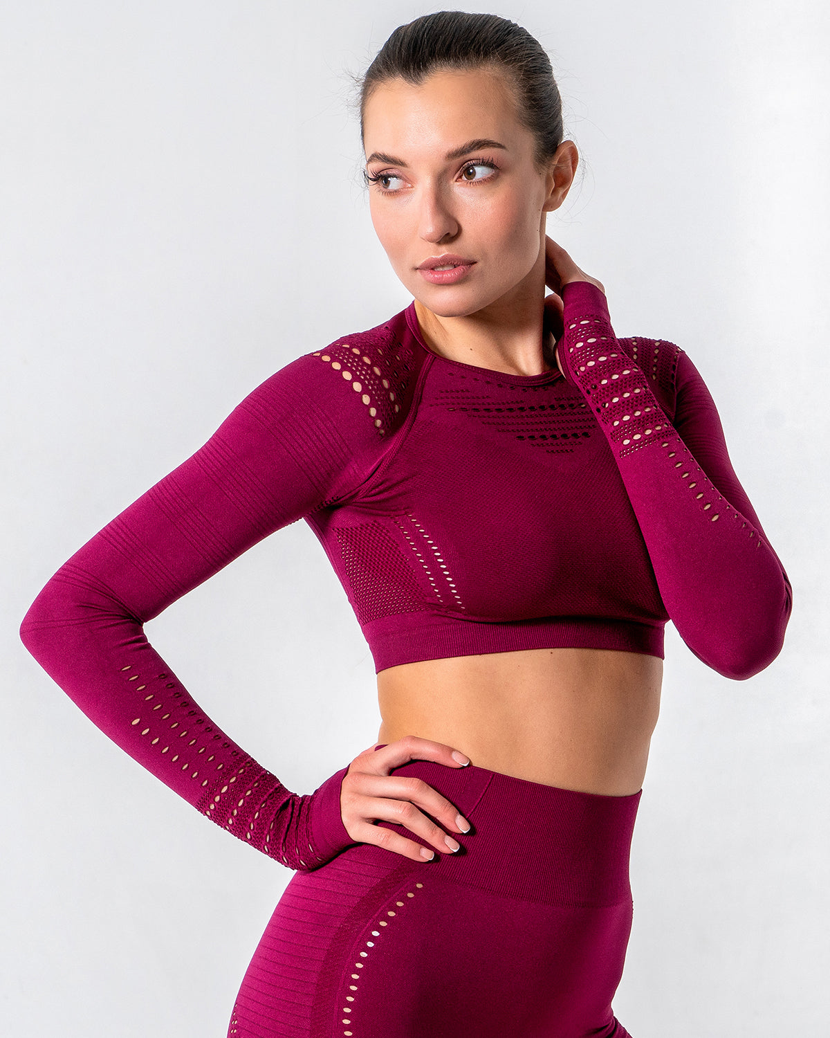Gracey Long Sleeve mit Aussparungen - Rot