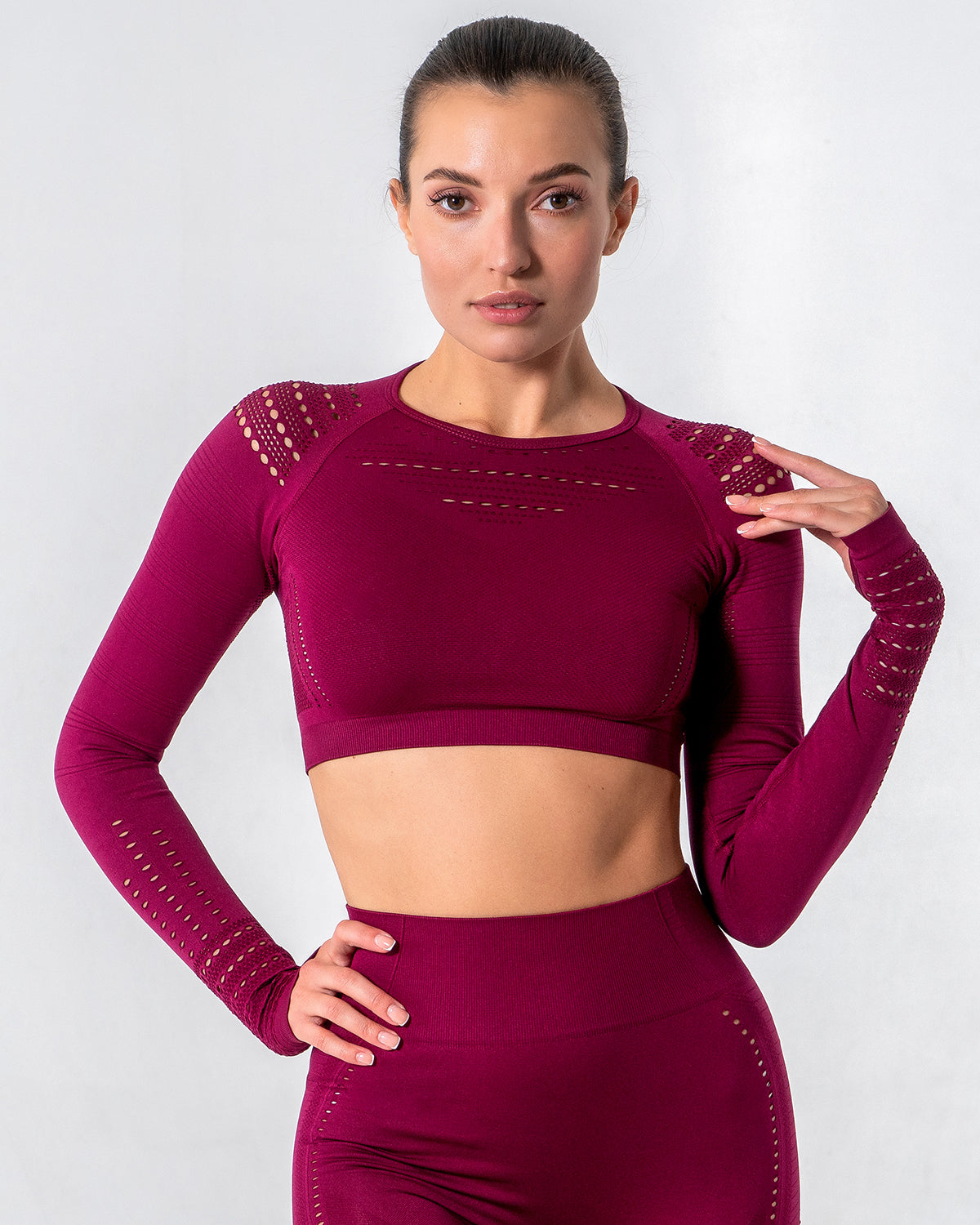 Gracey Long Sleeve mit Aussparungen - Rot