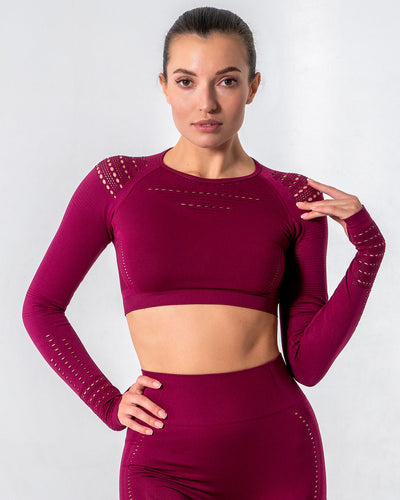 Gracey Long Sleeve mit Aussparungen - Rot