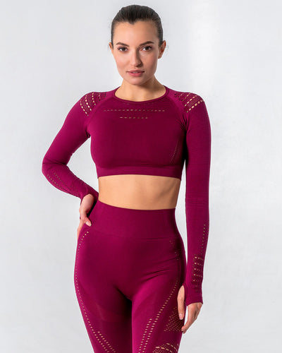 Gracey Long Sleeve mit Aussparungen - Rot