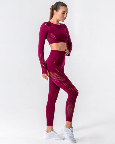 Gracey Long Sleeve mit Aussparungen - Rot
