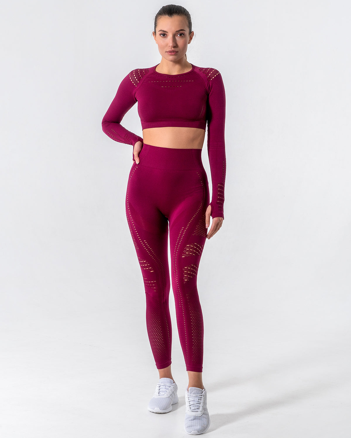 Gracey Long Sleeve mit Aussparungen - Rot
