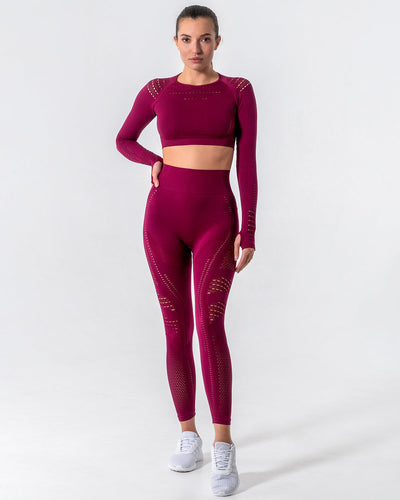 Gracey Long Sleeve mit Aussparungen - Rot