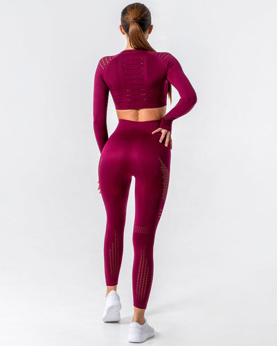 Gracey Long Sleeve mit Aussparungen - Rot